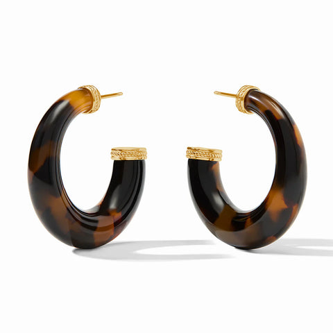 Madison Statement Hoop Tortoiseshell L