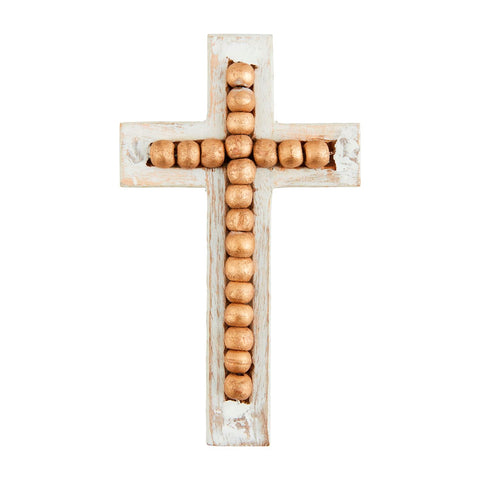 Gold Beaded Cross