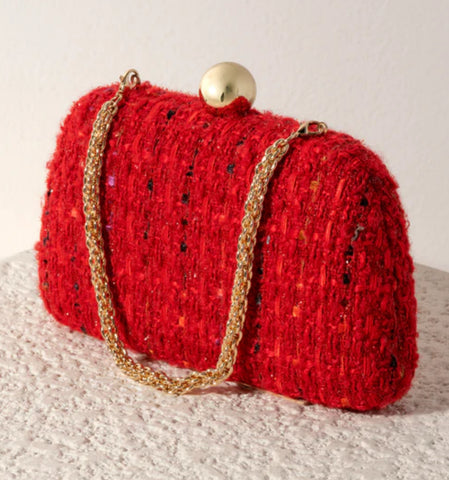 SHIRALEAH LANA MINAUDIERE, RED