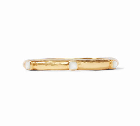 Catalina Hinge Bangle-Mother of Pearl