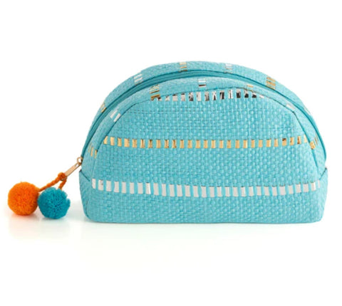 Zoe Zip Pouch-Turquoise