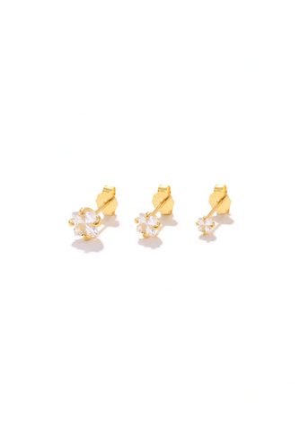 Square Trio Stud Set