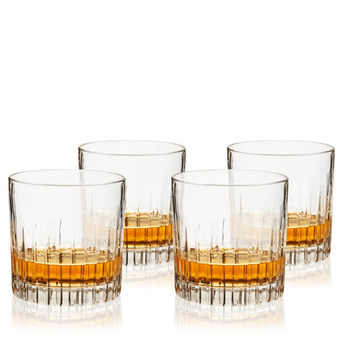 RESERVE MILO CRYSTAL NEAT GLASSES-SET OF 4