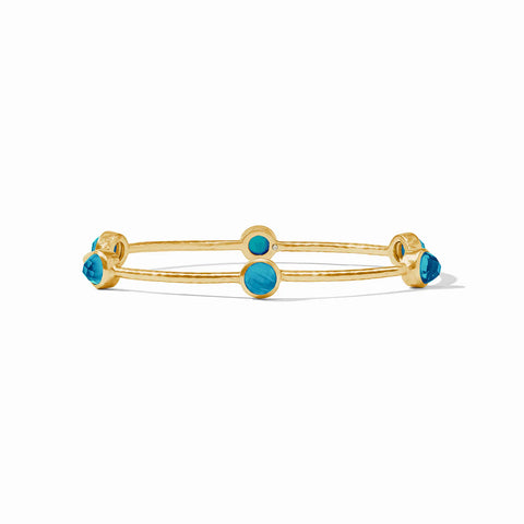 Milano Luce Bangle Gold Iridescent London Blue