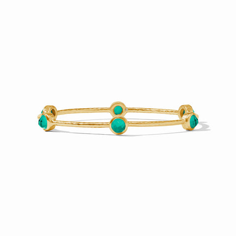 Milano Luxe Bangle Gold Iridescence Emerald Green