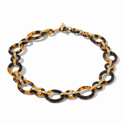 Madison Link Necklace-Tortoiseshell