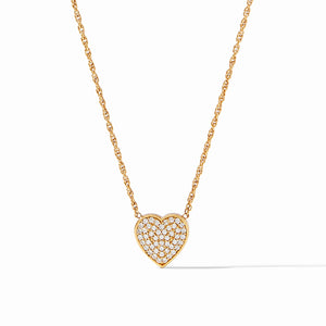 Heart Pave Delicate Necklace