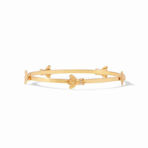 Bee Bangle Gold-Cubic Zirconia